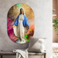 Aluminium Muur ovaal Madonna Colourbomb 50 x 75