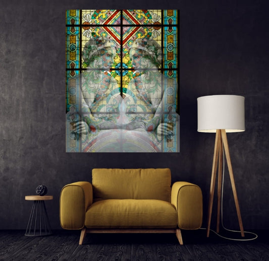 Digital art Glas in Lood 75x100cm