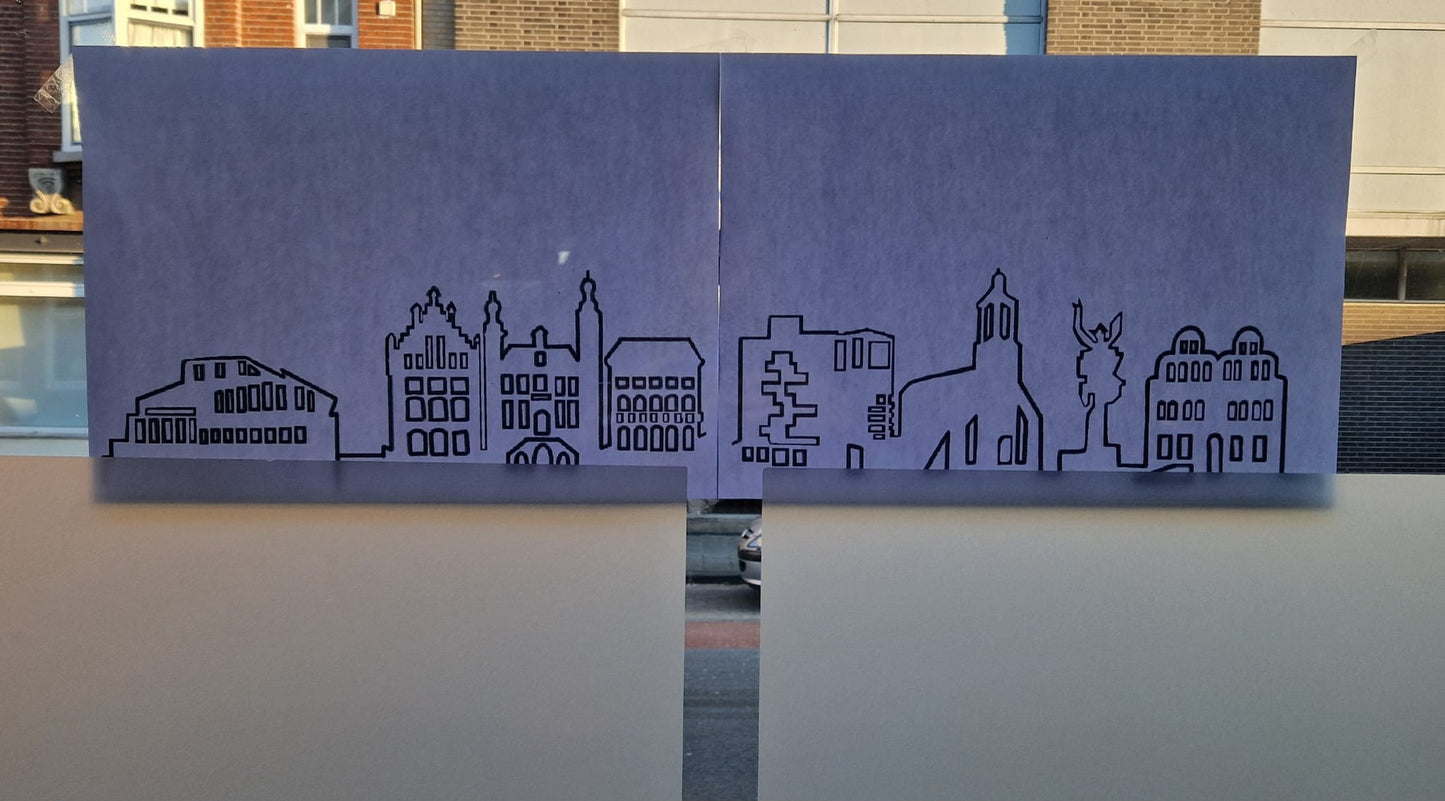 download: Raamtekening Skyline Venlo