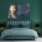 Canvasprint Lady Starry Night 80x60cm