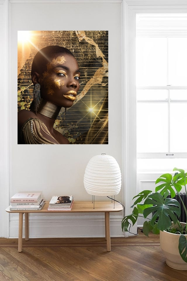 Digital art Golden Girl 75x100cm