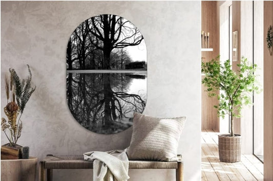 Muur ovaal Boom Reflection 50 x 75