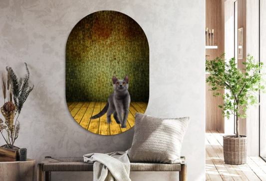 Muur ovaal Cat 50 x 75