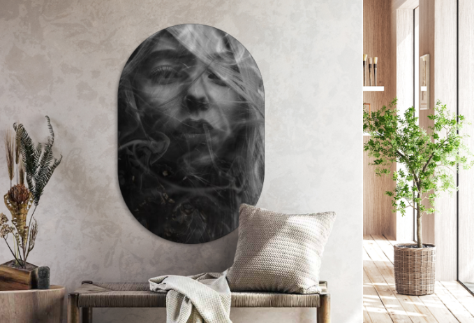 Muur ovaal Smoking Hot 50 x 75